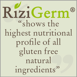 rizigerm shows the highest nutritionnal profile of all gluten free natural ingredients